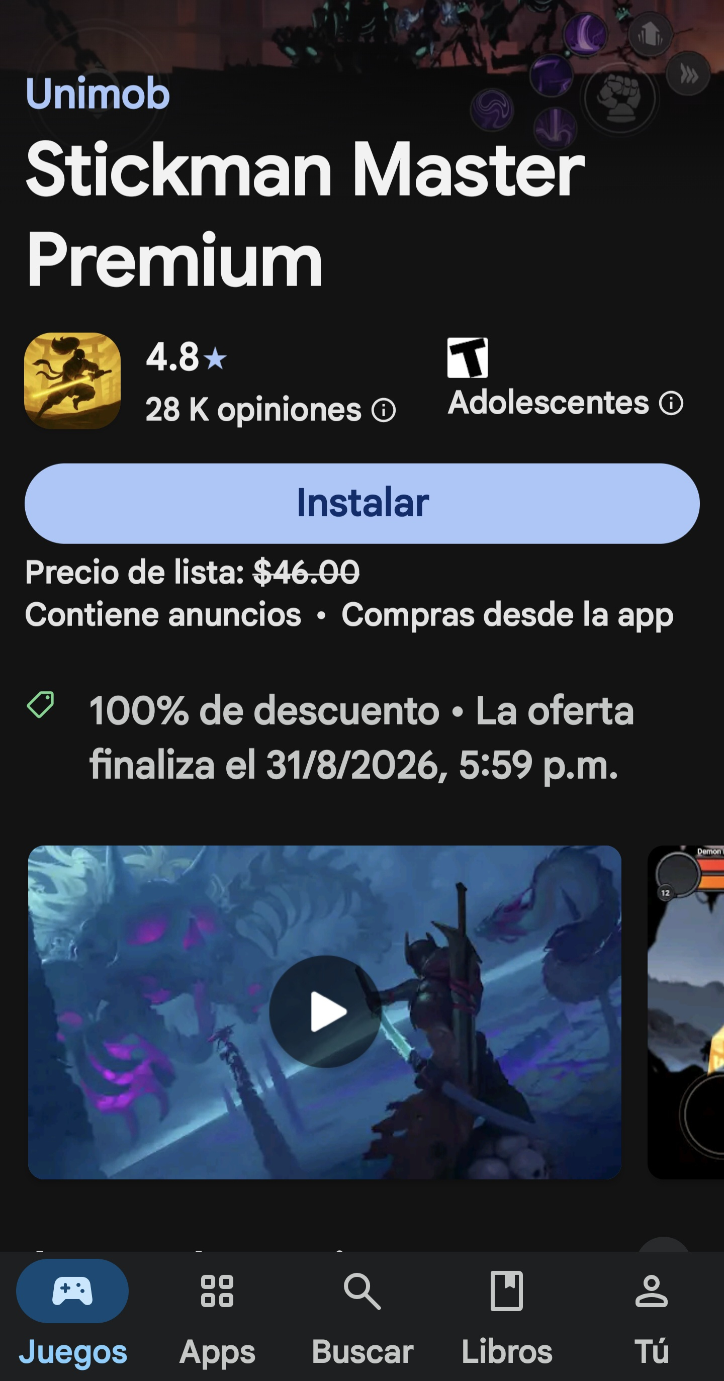 Google Play: Stickman Master Premium