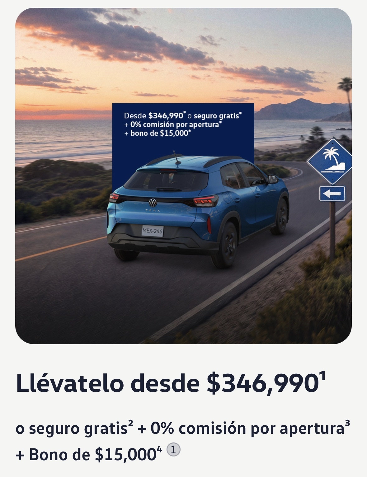 Volkswagen Tera Trendline 2026 desde $346,990