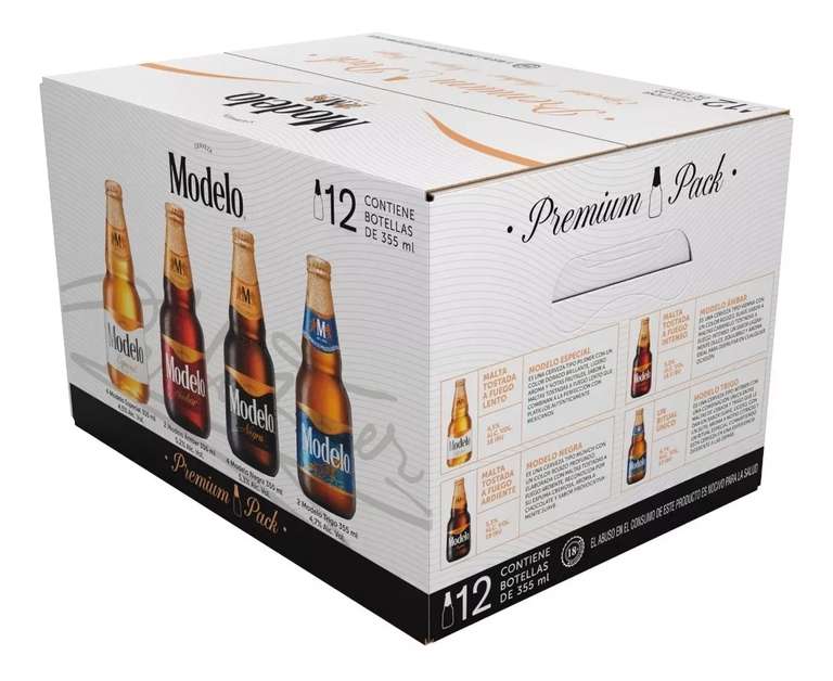 Mercado Libre: Cerveza Modelo Combo Premium Pack 12 Botellas De 355ml C/u
