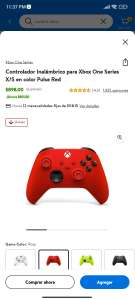 Walmart: Control Xbox One Series X/S en color Pulse Red