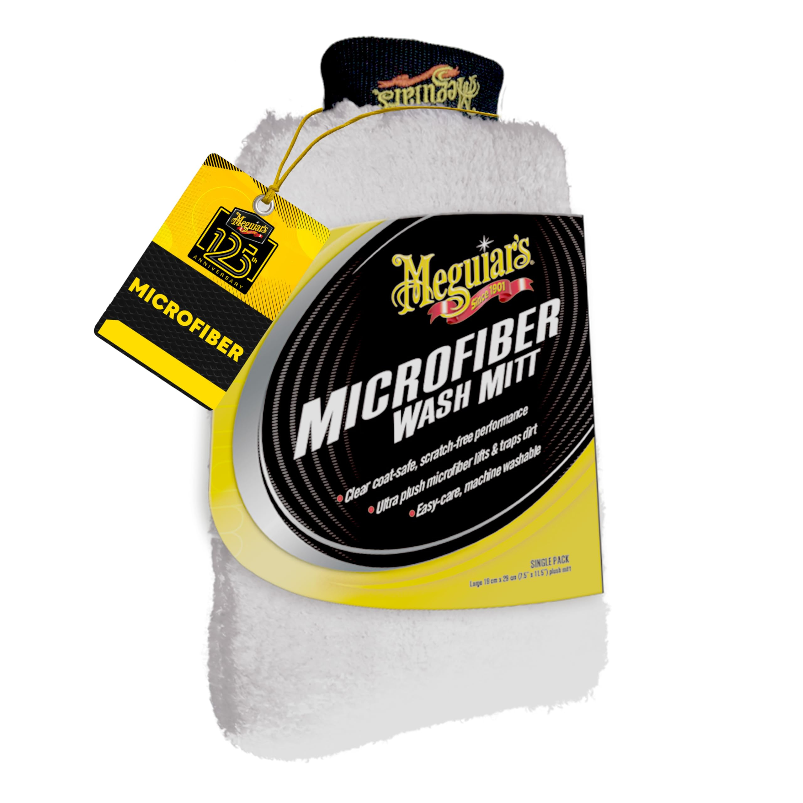 Amazon: Guante Lavado de Microfibra, Blanco - Meguiar´s X3002
