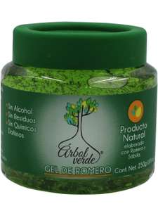 Amazon: Árbol Verde - Gel Fijador para Cabello con Romero y Sábila, 250 g, Paquete de 1 | Planea y Cancela