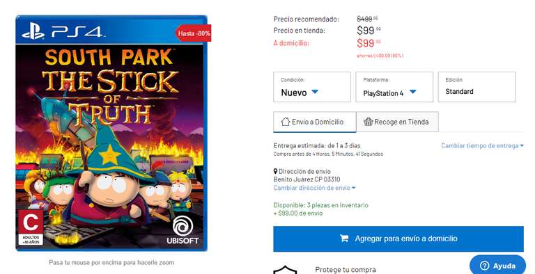 Game Planet: South Park The Stick of Truth PS4