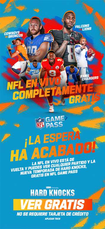 NFL Game pass: pretemporada GRATIS