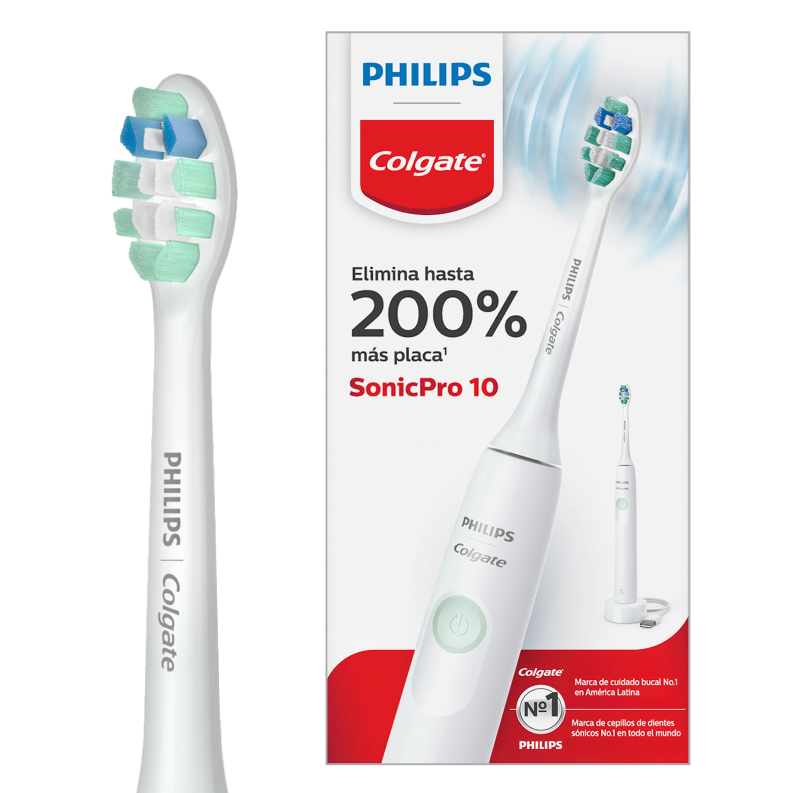 Amazon: Philips Colgate Cepillo de Dientes Eléctrico SonicPro 10
