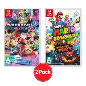 Bodega Aurrera: Lote Videojuegos Nintendo Switch Mario Kart 8 Deluxe + Super Mario 3D World + Bowser's Fury