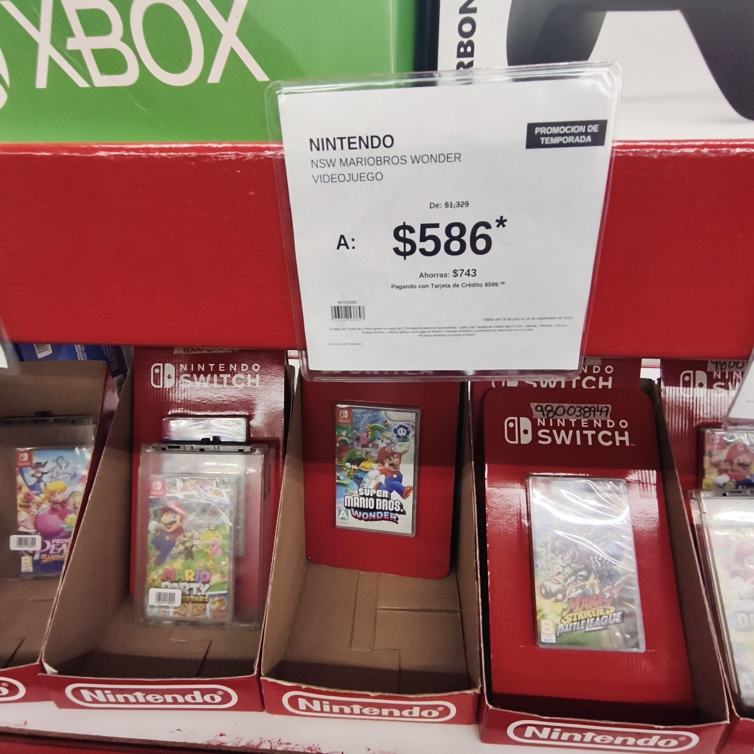 Mario bros Wonder Para Nintendo Switch en Sam's Club