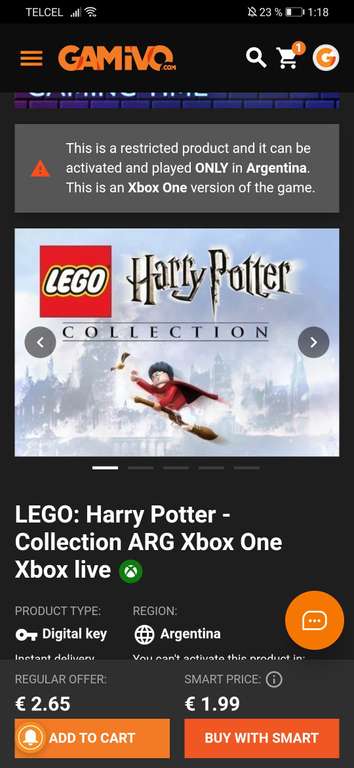 Gamivo: Harry potter collection Xbox ARG
