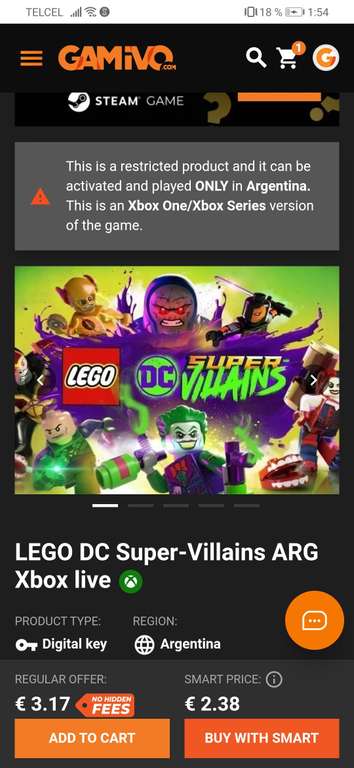 Gamivo: Lego Dc super villains XBOX (ARG)