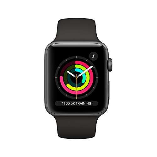 Amazon: Apple Watch Series 3 (GPS) • Caja de Aluminio Gris Espacial 42 mm •  Correa Deportiva Negra - promodescuentos.com