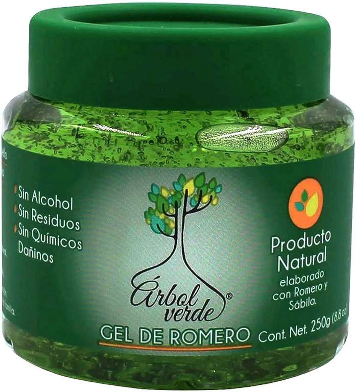 Gel de Romero Árbol Verde, 250 gr, de nuevo disponible vendido y enviado por Amazon México, precio con Planea y ahorra.