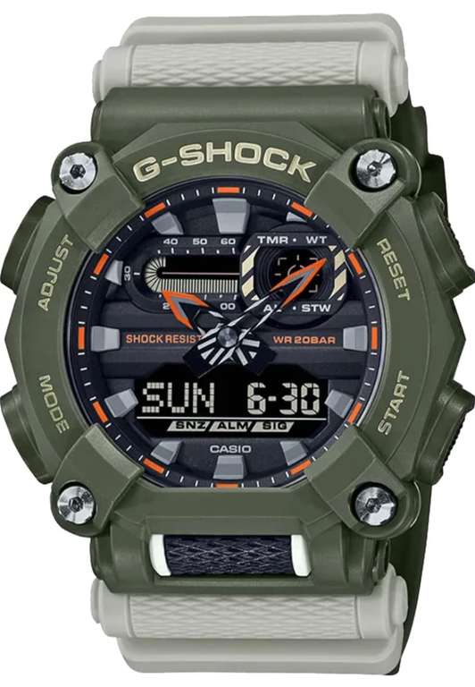Amazon: Reloj Casio G-Shock GA-900HC-3ACR Verde Militar (Precio al proceder al pago)
