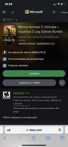Xbox: Mortal kombat 11 + injustice 2
