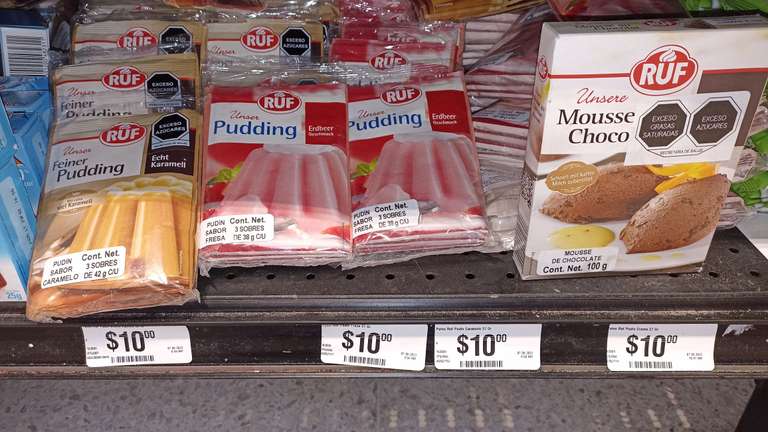 Chedraui: Pudin y mousse alemán Ruf (3x$10) - Polanco