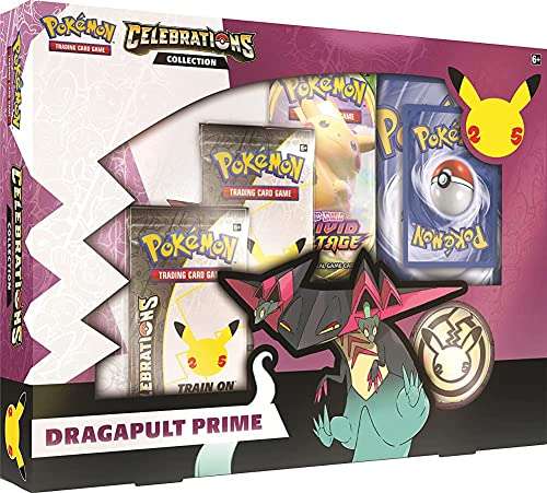 Pokémon | Colección Celebrations Dragapult Prime | Juego de cartas | A partir de 6 años | 2 jugadores | Más de 10 minutos de tiempo de juego