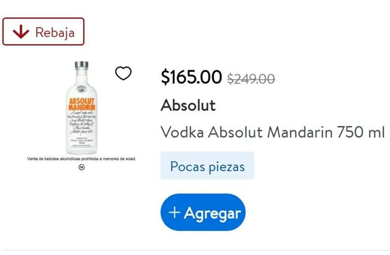 Vodka Absolut de sabor en Walmart
