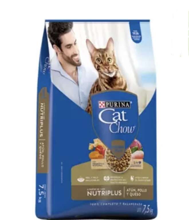 Costco: Cat Chow Purina Alimento para Gato Atún Pollo y Queso 7.5kg