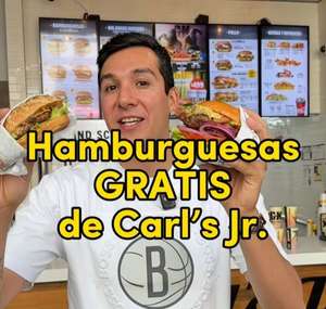 Carl's Jr hamburguesas gratis (13 de abril)