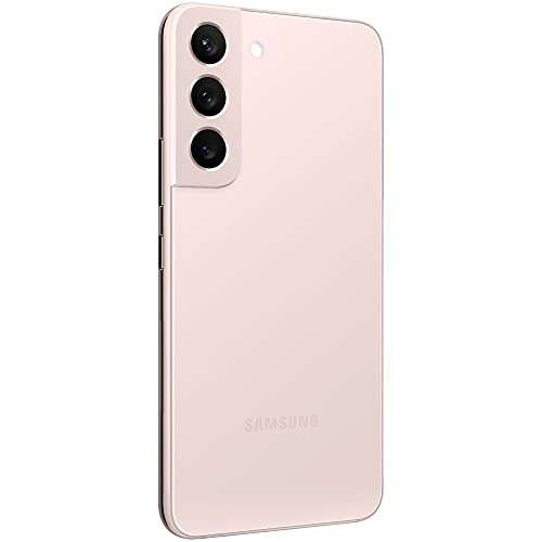 Amazon Us, Samsung Galaxy S22, desbloqueado de fabrica, 128 GB, camara y video 8K, pantalla mas brillante, oro rosa, renovado