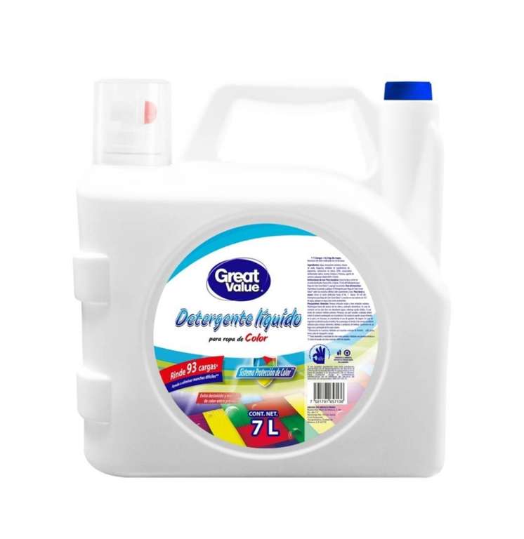 Walmart: Detergente líquido Great Value para ropa 7L