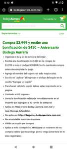 Bodega Aurrera: CUPÓN 2-3 OCTUBRE bonificación de $450 en compra mínima de $3,999