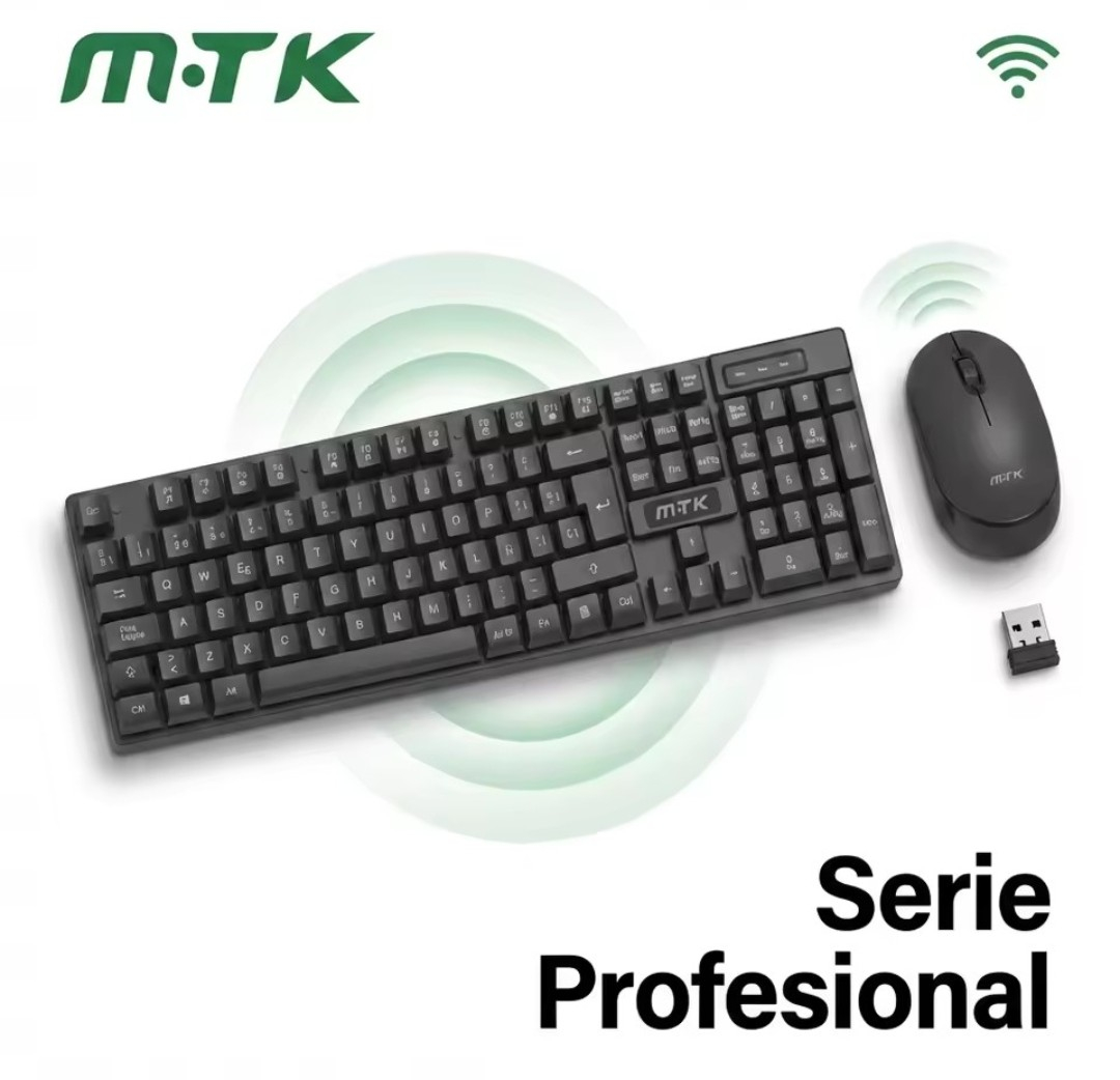 Aliexpress: Teclado y Ratón Inalámbricos en Español QWERTY, Teclados Inalámbricos Compactos y Delgados 800PI, Ratón Silencioso