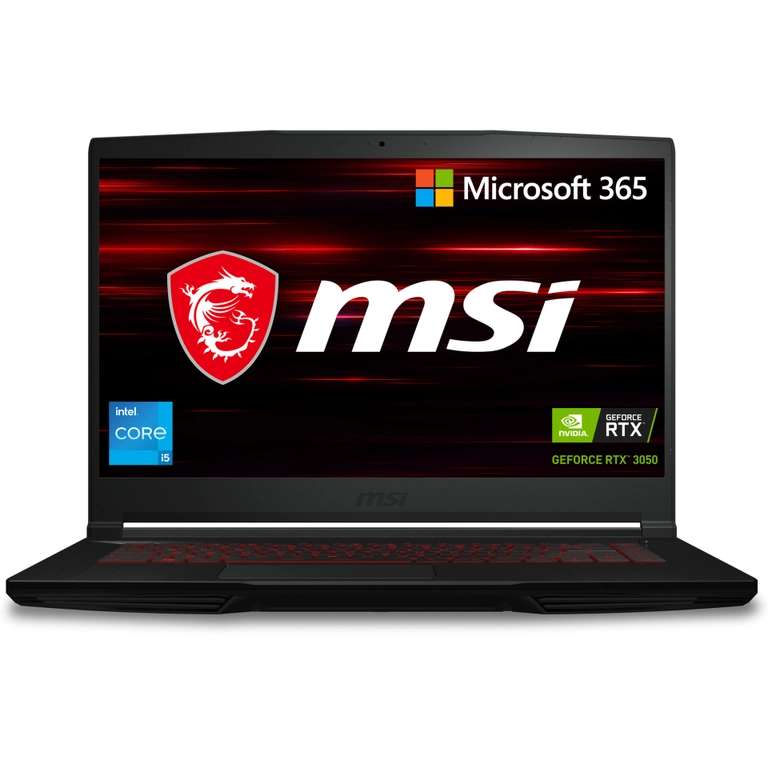Walmart: Laptop Gaming MSI Thin GF63 11UC-296MX Intel Core i5 Gen 11th 8GB RAM 256GB SSD con Office 365 Personal