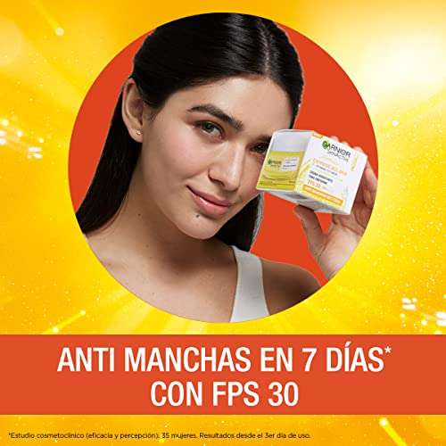Amazon: Garnier Skin Naturals Face Express aclara crema hidratante tono uniforme con fps 30 (Planea y Ahorra, envío gratis Prime)
