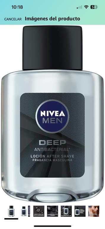 Amazon: Nivea Men After Shave Loción Después De Afeitar Deep, 100ml