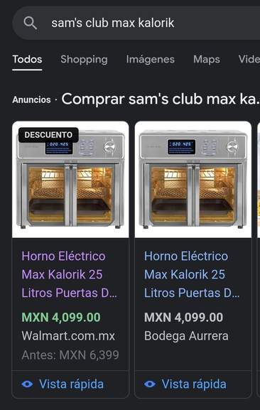 Grupo Walmart: Horno Eléctrico Max Kalorik 25 Litros Puertas de Vidrio -  promodescuentos.com