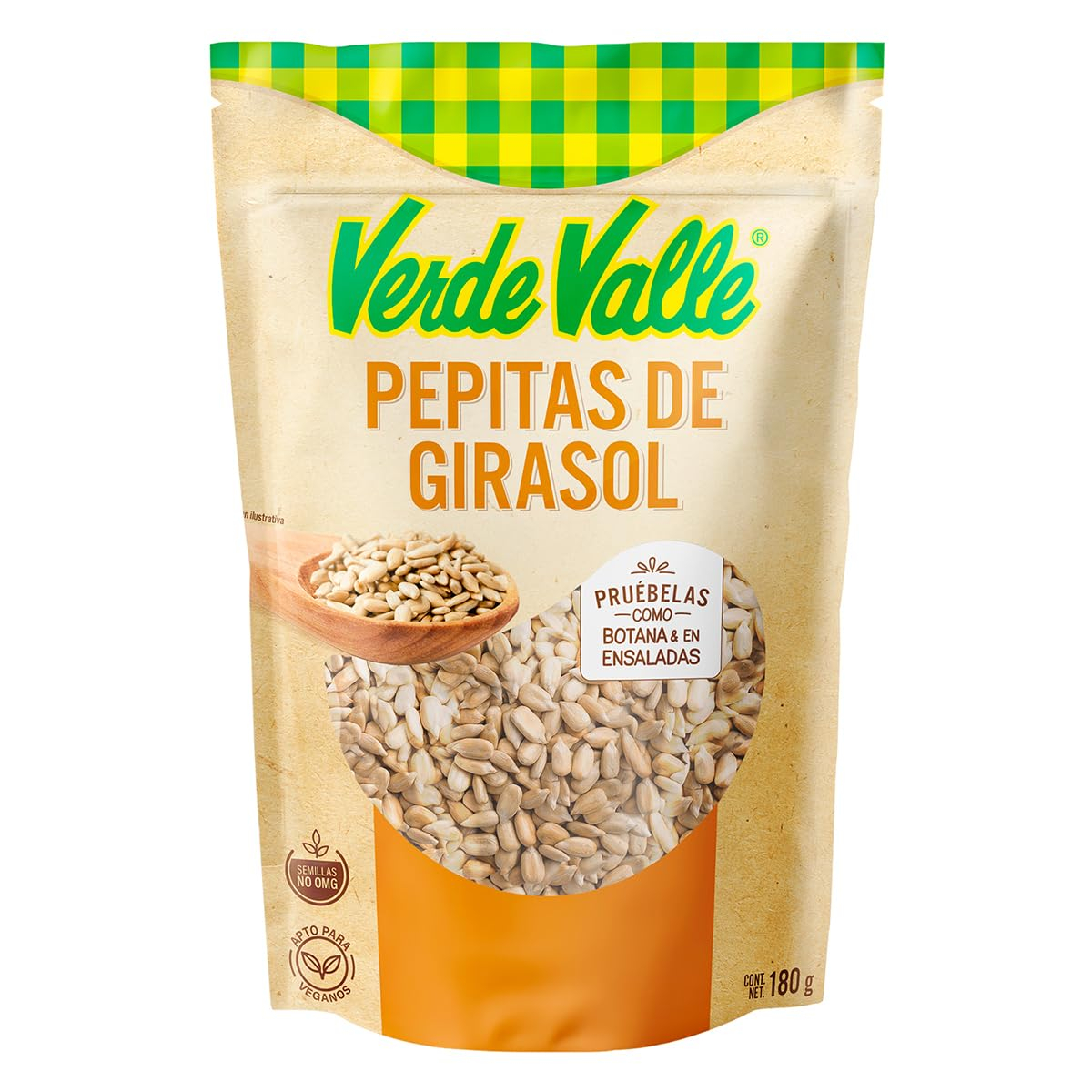 AMAZON: Verde Valle Semillas De Girasol - 180 g (Comprando 2 piezas, precio C/U)