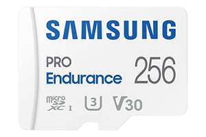 Amazon: SAMSUNG Pro Endurance Tarjeta de Memoria MicroSDXC de 256 GB
