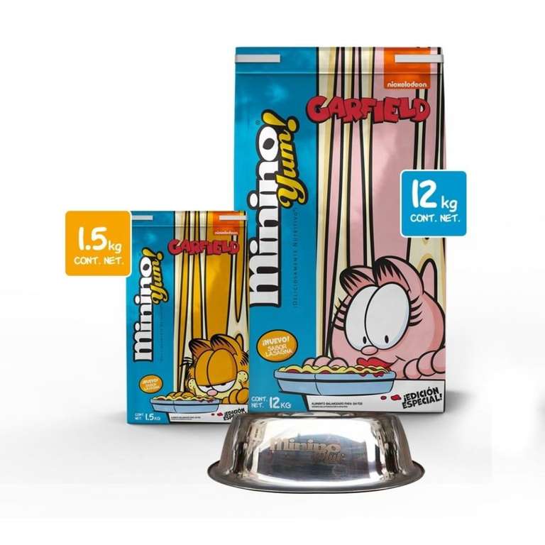 Walmart: Minino yum versión Garfield, más plato