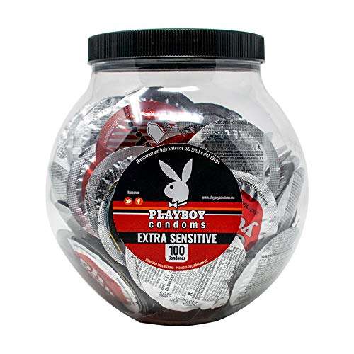Amazon: Playboy Condoms - Extra Sensitive - 100 Condones | Oferta Prime