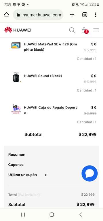 Combo Huawei mate 50 pro + matepad se + sound black + lucky box