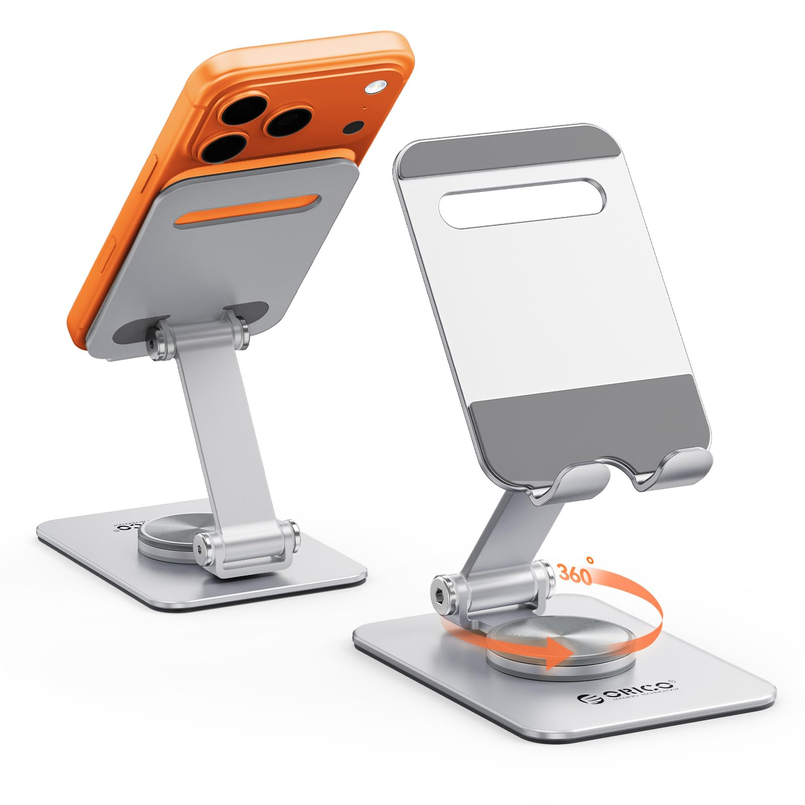 Amazon: soporte para celular con base de aluminio y rotación 360⁰