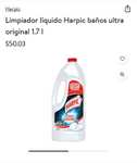 Walmart: Limpiador líquido Harpic baños ultra original 1.7 l
