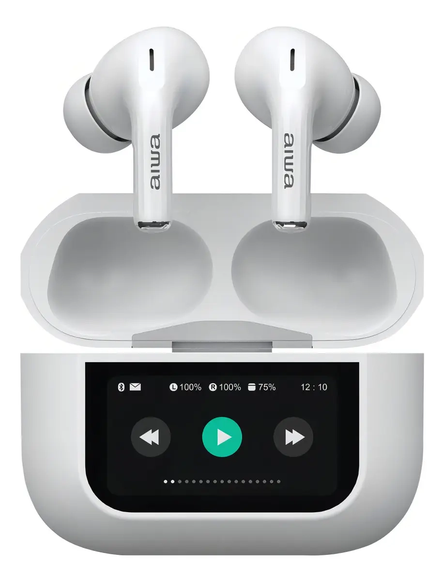 Mercado Libre: Aiwa Auriculares In-ear Inalámbricos Awtwsgprow Noise Cancelling Blanco