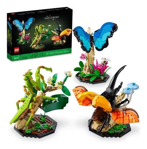 Mercado Libre: LEGO Colección de Insectos mariposa morfo azul, un escarabajo hércules y una mantis china