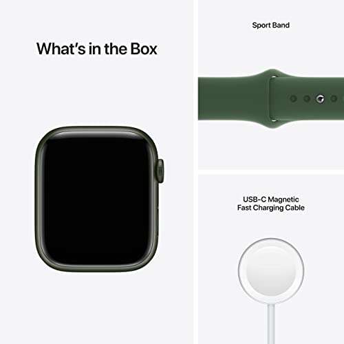 Amazon: Apple Watch Series 7 (GPS + Cellular, 45 mm) con correa deportiva Clover, regular (renovado)