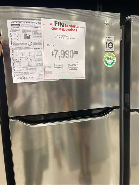 Chedraui: Refrigerador LG de 11” y de 9”