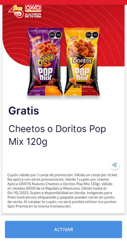 Oxxo: Cheetos o Doritos Pop Mix Gratis