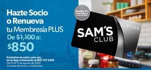 Sams Club: Membresia PLUS a $850 y Benefits a $500