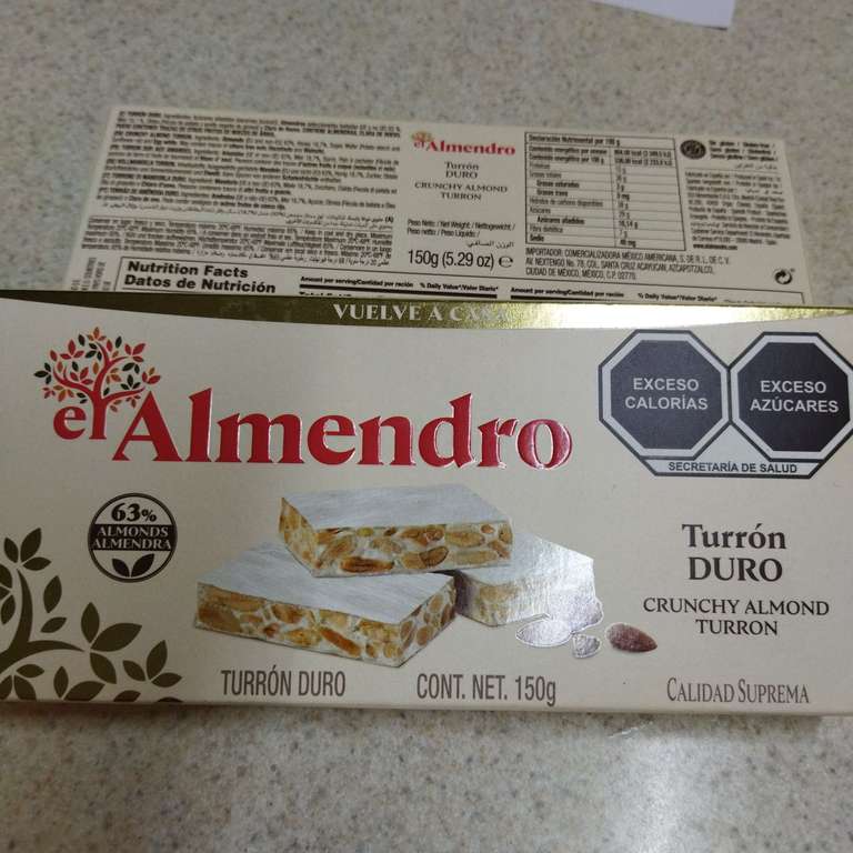 Walmart: TURRON DURO "El almendro"