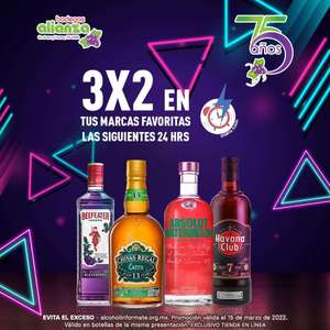 Bodegas Alianza: 3 x 2 en bebidas selecccionadas (Sólo Martes 15 Marzo) (Exclusiva tienda en línea)
