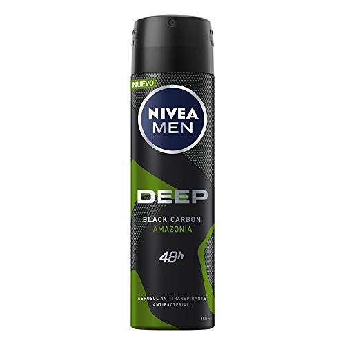 Nivea Men Desodorante Antitranspirante Hombre Deep Amazonia Spray, 150ml | (Planea y Cancela)