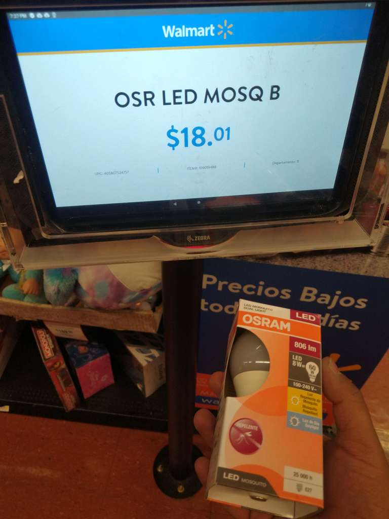 Walmart, foco LED OSRAM 8W
