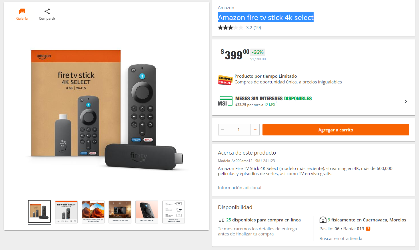 Home Depot: Amazon fire tv stick 4k select