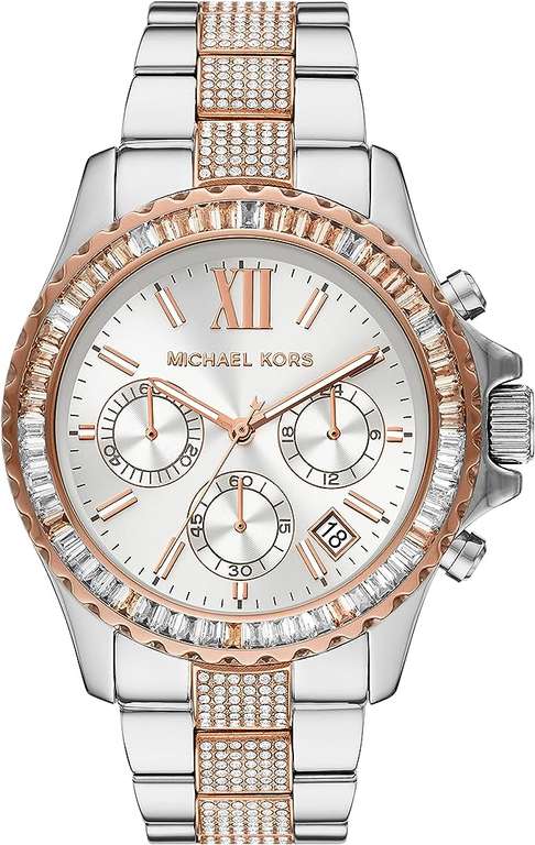 Amazon: Reloj Michael Kors Everest Stainless Steel Chronograph Quartz Watch