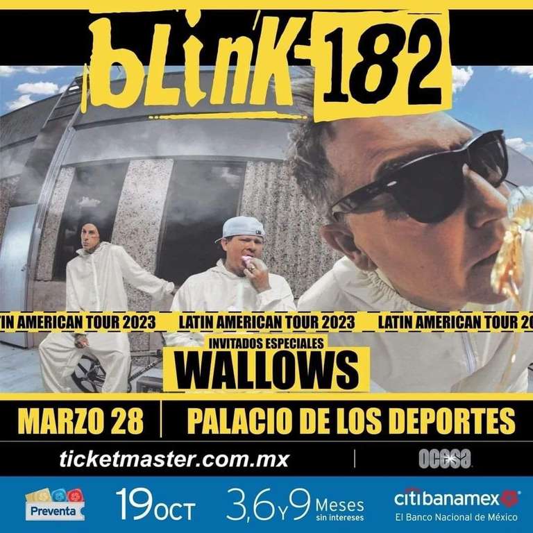 Ticketmaster Preventa Fans Blink182